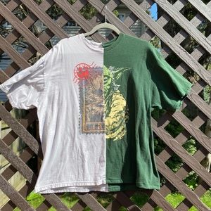 Star Wars Half and Half Upcycled Oversized Tee